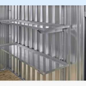 3M X 2.1M Flat Pack Storage Container – Galvanised