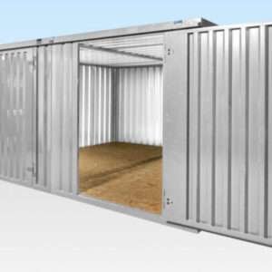 4M X 4.2M Side Linked Flat Pack Container Bundle (Galvanised)