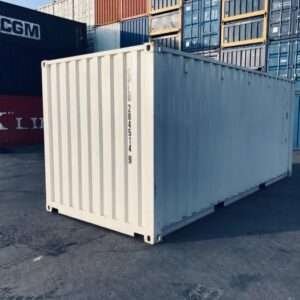 20ft Shipping Container (One Trip) White (RAL 9003)