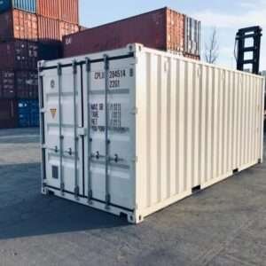 20ft Shipping Container (One Trip) White (RAL 9003)